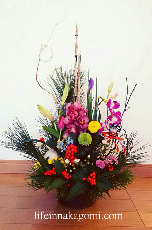 初企画『お正月生け花アレンジ教室』